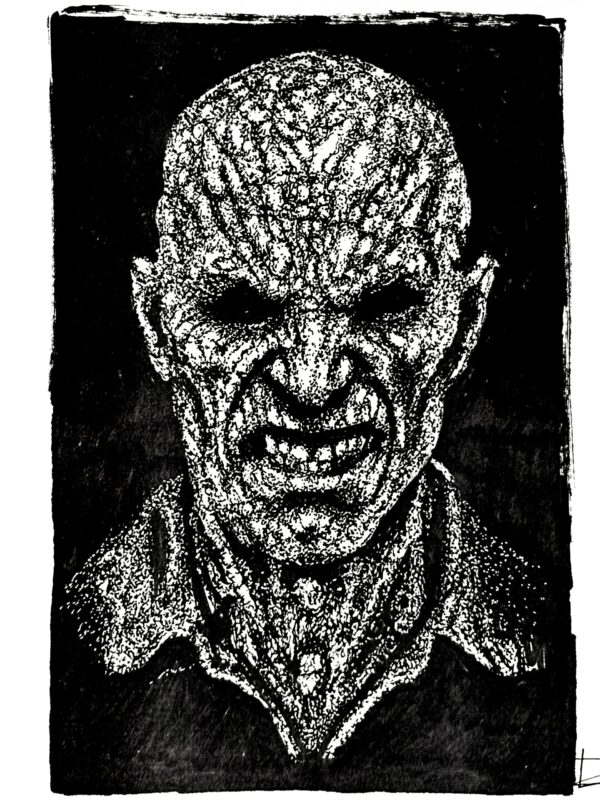 NYAHU... par Lannïck Dinard, encre de chine sur papier, 2025